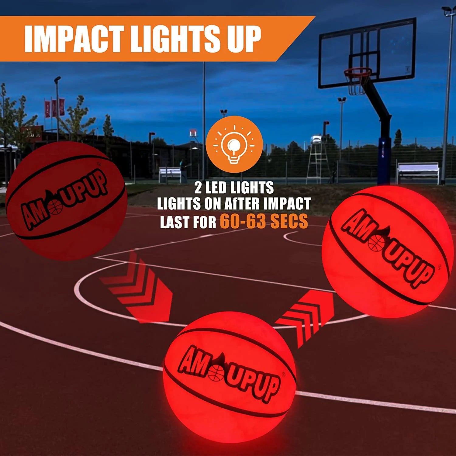 Glow in the Dark Basketball Sports Gifts Light up Led Basketball Cool Stuff with Led Lights and Batteries Pre-Installed - Kids Gifts Good Gift Ideas for Teen Boys and Girls