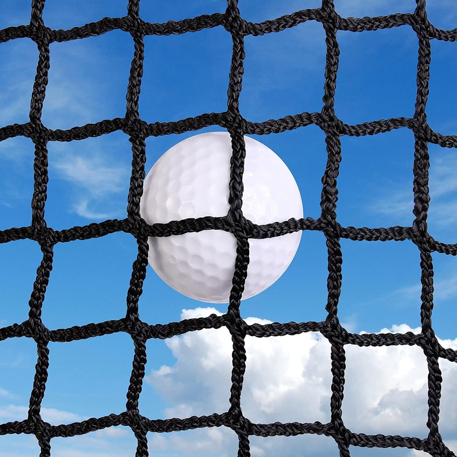 Golf Practice Net Golf Ball Hitting Netting(Net Only), Heavy Duty Nylon Golf Sports Netting Barrier Nets 10X10Ft/10X15Ft/10X20Ft/10X25Ft/10X30Ft/10X40Ft