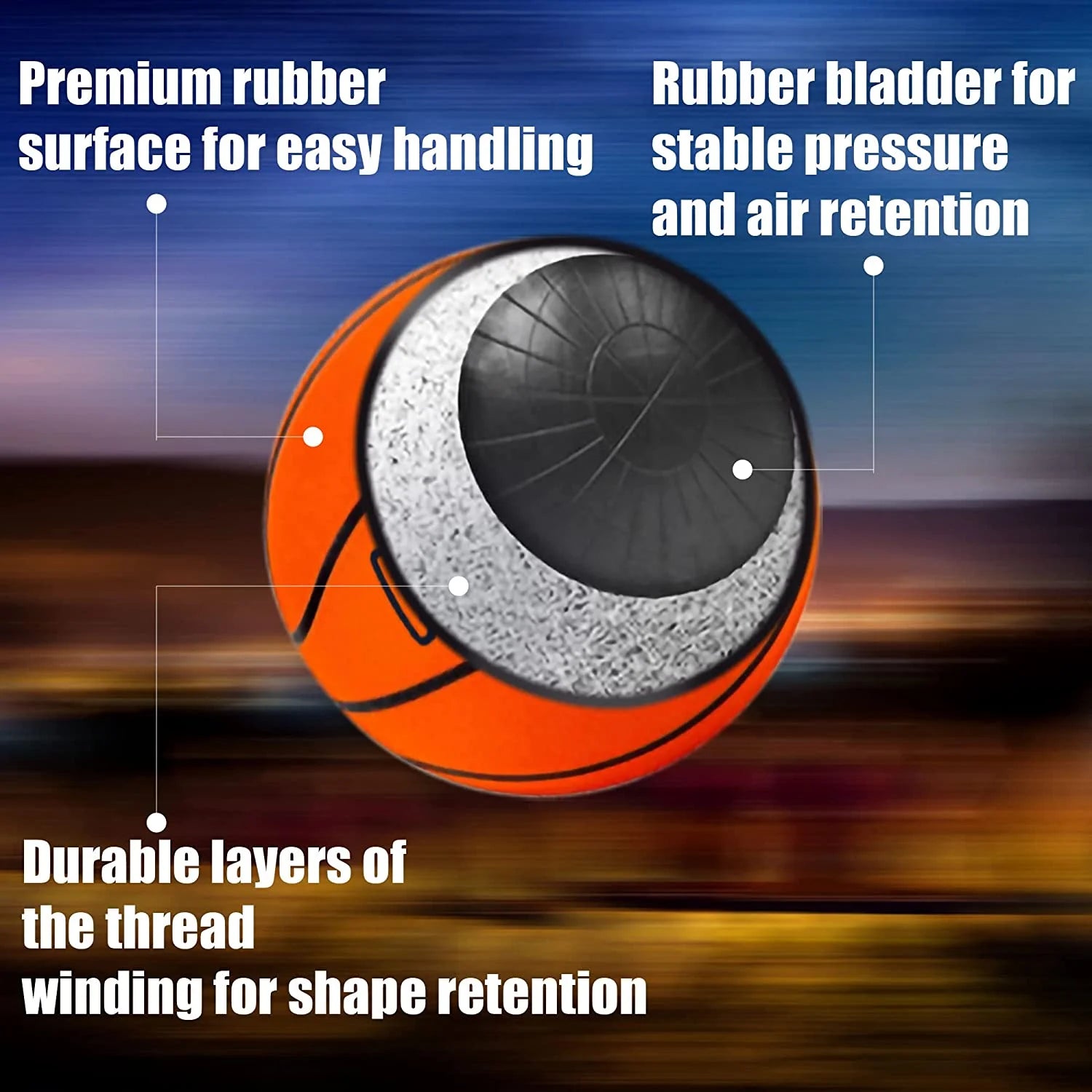 Glow in the Dark Basketball Sports Gifts Light up Led Basketball Cool Stuff with Led Lights and Batteries Pre-Installed - Kids Gifts Good Gift Ideas for Teen Boys and Girls